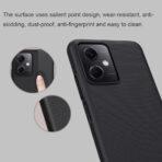 NILLKIN θήκη Super Frosted Shield για Xiaomi Redmi Note 12 5G, μαύρο - Image 2