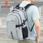 ARCTIC HUNTER τσάντα πλάτης B00388 με θήκη laptop 15.6", USB, 27L, γκρι - Image 2
