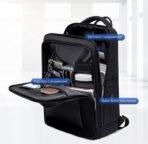 ARCTIC HUNTER τσάντα πλάτης B00550 με θήκη laptop 15.6", 23.5L, μαύρη - Image 2