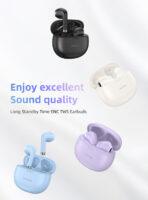 USAMS earphones με θήκη φόρτισης US-YO17, True Wireless, Φ13mm, μαύρα - Image 2