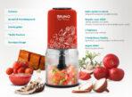BRUNO πολυκόπτης BRN-0089, 2 ταχύτητες, 400W, 500ml, 4 λεπίδες, κόκκινος - Image 2