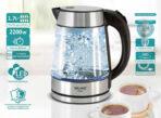 BRUNO βραστήρας νερού BRN-0143, 1.7L, 2200W, γυάλινος-Inox - Image 2