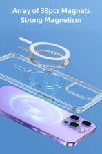 USAMS θήκη Ice Magnet για iPhone 14 Plus, με μαγνήτες, διάφανη - Image 2