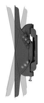 POWERTECH επιτοίχια βάση PT-1126 για τηλεόραση 23-43", έως 45kg - Image 2