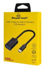 POWERTECH αντάπτορας USB-C σε USB 3.0 PTR-0146, 10 Gbps, γκρι - Image 2