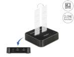 DELOCK docking station 64178, clone function, 2x M.2 SATA, 6Gbps, μαύρο - Image 2