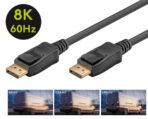 GOOBAY καλώδιο DisplayPort 61697, 8K/60Hz, 32.4 Gbit/s, 2m, μαύρο - Image 2