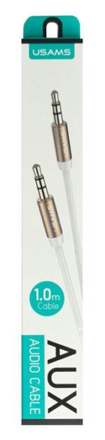 USAMS καλώδιο ήχου 3.5mm YP-01, AUX, 1m, λευκό - Image 2