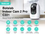 BOTSLAB smart κάμερα C221, 5MP/3K, WiFi, 360° PTZ, SD - Image 2