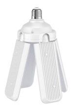 POWERTECH LED λάμπα E27-018, 4x αναδιπλούμενα πτερύγια, 52W, 4000K, E27 - Image 2
