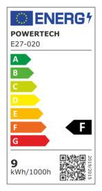 POWERTECH LED λάμπα E27-020, 9W, 4000K, E27, 820lm - Image 2