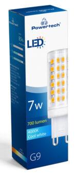 POWERTECH LED λάμπα G9-0002 7W, 4000K, G9, 700lm, RC - Image 2