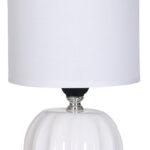 POWERTECH επιτραπέζιο φωτιστικό HLL-0139, E27, κεραμική βάση, λευκό