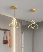 POWERTECH LED φωτιστικό οροφής HLL-0146, 25W, 4000K, Φ40cm, 1m, χρυσό - Image 2