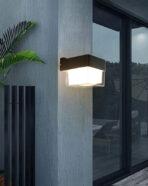 POWERTECH LED φωτιστικό τοίχου HLL-0157, 7W, 4000K, 560lm, IP65, μαύρο - Image 2