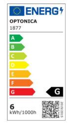 OPTONICA LED λάμπα R63 1877, 6W, 4500K, E27, 480lm - Image 2