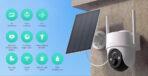 BOTSLAB smart ηλιακή κάμερα W313, 3MP/2K, WiFi, PTZ, SD, 5200mAh, IP65 - Image 2
