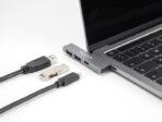 DELOCK USB hub 64275, 3x θυρών, 5Gbps, USB-C σύνδεση, γκρι - Image 2