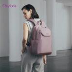 CHANTRIA γυναικεία τσάντα πλάτης CB00638 με θήκη laptop 15.6", 20.2L, μωβ - Image 2