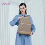 CHANTRIA γυναικεία τσάντα πλάτης CB00648 με θήκη laptop 14", 14.3L, χακί - Image 2