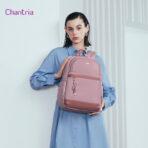 CHANTRIA γυναικεία τσάντα πλάτης CB00648 με θήκη laptop 14.3L", 14L, μωβ - Image 2