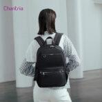CHANTRIA γυναικεία τσάντα πλάτης CB00649 με θήκη laptop 14", 14.3L, μαύρη - Image 2