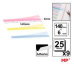 MP αυτοκόλλητα χαρτάκια σημειώσεων PN352-02, διάφανα, 140x6mm, 225τμχ - Image 2