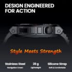 ZEBLAZE smartwatch Ares 3 Plus, heart rate, 1.43" AMOLED, IP68, μαύρο - Image 2