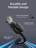 CABLETIME καλώδιο δικτύου CT-CAT6U, CAT 6 UTP, 250 MHz, CCA, 5m, μαύρο - Image 2