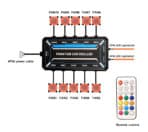 POWERTECH RGB fan controller PCF01-5C με ασύρματο χειριστήριο, 10 connectors - Image 2