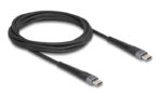 DELOCK καλώδιο USB-C 81125, 60W, 480Mbps, 2m, μαύρο - Image 2