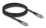 DELOCK καλώδιο USB-C 81192, 240W, 40 Gbps, 8K, 2m, E-Marker, μαύρο - Image 2