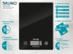 BRUNO BRN-0208 Ψηφιακή Ζυγαριά Κουζίνας 1gr/5kg "Scale in Black" - Image 2