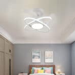 POWERTECH ανεμιστήρας οροφής HLL-0177 με LED φως, 96W, Φ60x28cm, λευκός - Image 2
