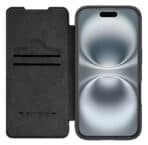 NILLKIN θήκη Qin Prop Leather για iPhone 16, δερμάτινη, μαύρη - Image 2