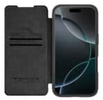NILLKIN θήκη Qin Prop Leather για iPhone 16 Pro, δερμάτινη, μαύρη - Image 2