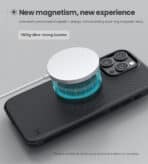 NILLKIN θήκη Super Frosted Shield Pro Magnetic για iPhone 16 Pro Max, μπλε - Image 2