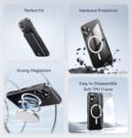 USAMS θήκη Ice Magnet US-BH889 για iPhone 16, διάφανη - Image 2