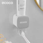 ECOCO διανεμητής οδοντόκρεμας E24024, 5.5x5.5x9.1cm, γκρι - Image 2