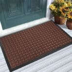 HOME USE πατάκι εισόδου HUH-0211, αντιολισθητικό, 60x40cm, 5mm πάχος, καφέ - Image 2