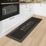 HOME USE πατάκι κουζίνας HUH-0216, αντιολισθητικό, υφασμάτινο, 120x40cm, 3.5mm πάχος, καφέ - Image 2