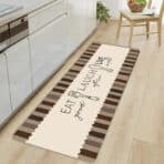 HOME USE πατάκι κουζίνας HUH-0219, αντιολισθητικό, 150x50cm, 3.5mm πάχος, καφέ - Image 2