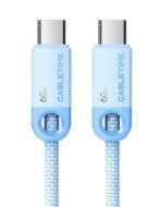 CABLETIME καλώδιο USB-C CT-CM60-PBW, 60W PD, 480Mbps, 0.25m, μπλε