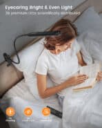 GLOCUSENT φωτιστικό γραφείου GLCSNTA1901 με κλιπ, τηλεχειριστήριο, έως 220lm, μαύρο - Image 2