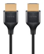 GOOBAY καλώδιο HDMI 75293 με Ethernet, slim, 4K/60Hz, 18 Gbps, 1m, μαύρο - Image 2