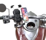 POWERTECH ασύρματος φορτιστής & βάση smartphone μοτοσυκλέτας PTL-024, 7.5W, μαύρη - Image 2