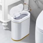 HOME USE κάδος απορριμμάτων HUH-0226, αυτόματο άνοιγμα, 7lt, λευκός - Image 2