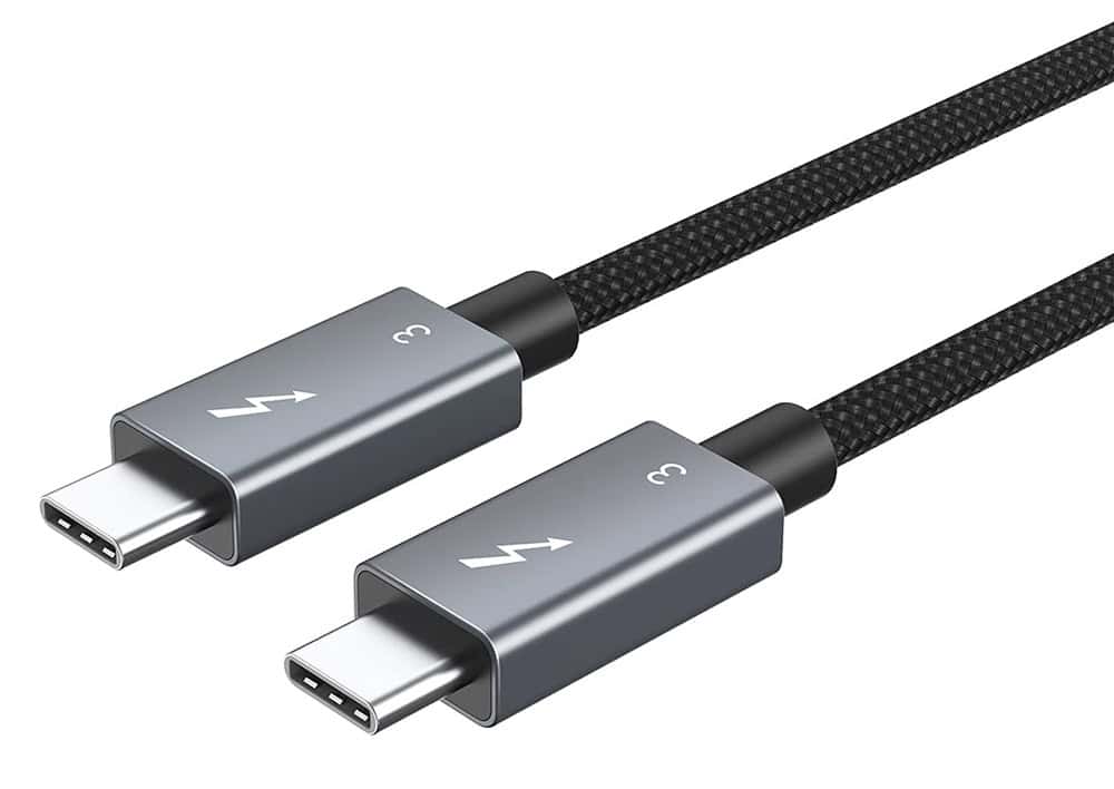 5210131130667 CABLETIME καλώδιο USB-C σε USB-C CT-C160-U31-TB3, 100W, 40Gbps, 4K/60Hz, 0.5m, μαύρο - Image 1