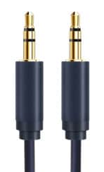 CABLETIME καλώδιο ήχου 3.5mm CT-AV301-H11G, gold plated, 1m, μπλε