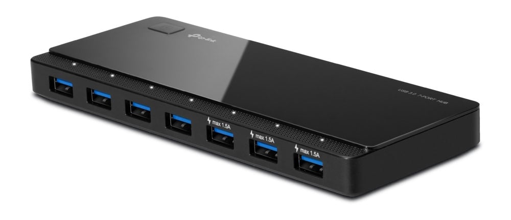 UH700 TP-LINK USB hub UH700, 7x θυρών, 5Gbps, 5V/1.5A, USB σύνδεση, μαύρο - Image 1